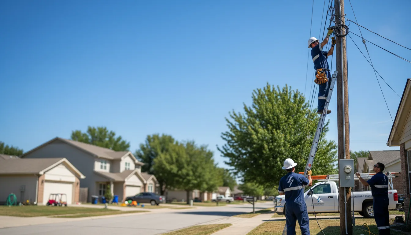 Residential electrician providing installation services in Herrick, SD